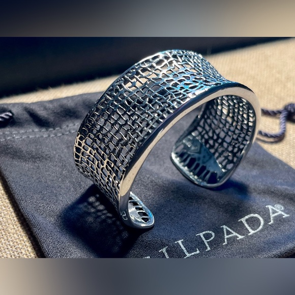 Silpada Sterling Silver Woven Cuff Bracelet - Picture 3 of 15
